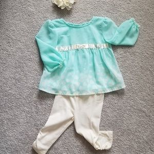 Teal outfit